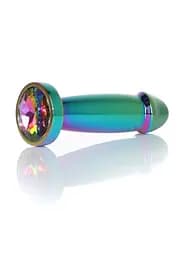 Анальная металлическая пробка Plug-Jewellery Multicolour Penis PLUG- Clear S Boss Series 64-00141 100350