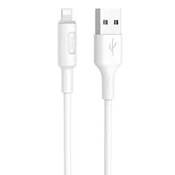 Кабель Hoco Lightning X25, 1 метр для айфонов белый