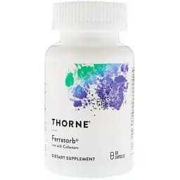 Строительная формула крови Thorne Research Ferrasorb 60 капсул