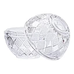 Серветниця скляна настільна 17х15 см Yiwu HP-4-110 - мініатюра 3
