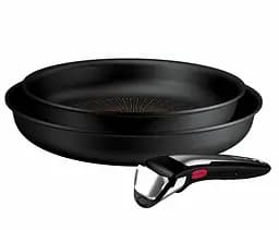 Tefal Набір посуду Tefal Ingenio Excellence+, 3 предмети, алюміній, нержавіюча сталь, бакеліт, чорний