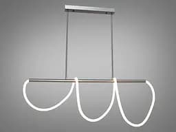 Стельова люстра LED Diasha 9752-L1200CH RopeLight, 32W, 1760 лм, хром, для офісу та дому