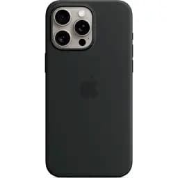 Чехол Silicone Case with MagSafe для Apple iPhone 15 Pro Max Black AAA [93253]