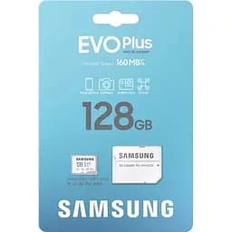 Карта пам'яті Samsung 128 GB microSDXC Class 10 UHS-I U3 V30 A2 EVO Plus+SD Adapte (MC128SA/EU) - мініатюра 4