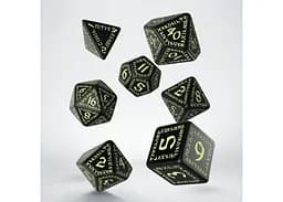 Набір кубиків Runic Black & glow-in-the-dark Dice Set , 7 шт. (SRUN03) - мініатюра 2
