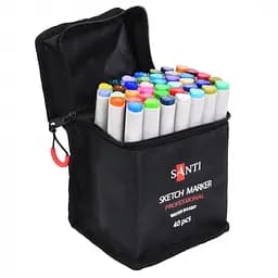 Набор акварельных маркеров Santi в сумке 40 шт. (391090)
