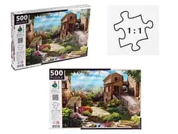 Пазли Енергія+ Колаж із виходом у сад, 500 елементів