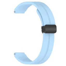 Ремінець Line Magnetic для Xiaomi Mi Band 9/8/10 Блакитний / Blue - мініатюра 2