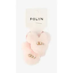 Резинка с украшениями для девочки Polin 2 шт 4048A-21 Розовый