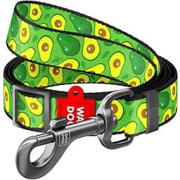 Повідець для собак Waudog Nylon нейлоновий, малюнок "Авокадо", регульований