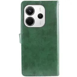 Шкіряний чохол-книжка GETMAN Gallant (PU) для Xiaomi Redmi Note 14 4G (Europe version) Зелений - мініатюра 3