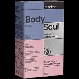 Набір: кава MindMe Body & Soul декафеїнова функціональна мелена 250 г + колагенові вершки з кокосовим молоком MindMe Beauty Creamer 210 г - мініатюра 2