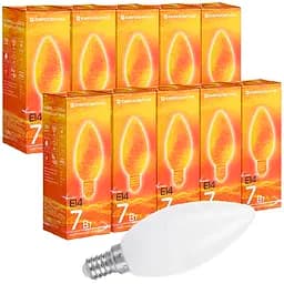 Набор светодиодных ламп Евросвет 7 Вт 4200 К С-7-4200-14 E 14, 10 шт. (58938)