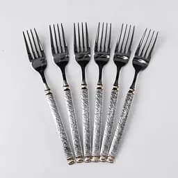 Набор столовых вилок Yiwu 6 штук из нержавеющей стали 21 см вилки кухонные столовые приборы классический стиль HP-16978-06