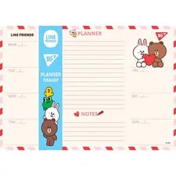 Планінг настільний Yes Line Friends 30х21 см 52 аркуша (252177)