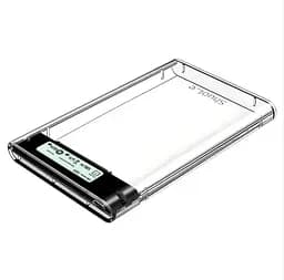 Зовнішня кишеня з дисплеєм XON MemoryCase для 2.5" SATA HDD/SSD USB 3.1 Type-C (XHC2C13S21PT 2209) Прозора  - мініатюра 2