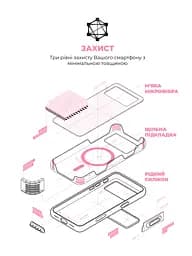 Силиконовый чехол с MagSafe для Apple iPhone 17 Pro, ICON2 MagCase, розовый, противоударный, панель с мягкой подкладкой, защита всего корпуса, поддержка беспроводной зарядки, совместим с защитными стеклами и пленками, ArmorStandart (ARM86675) - мініатюра 6
