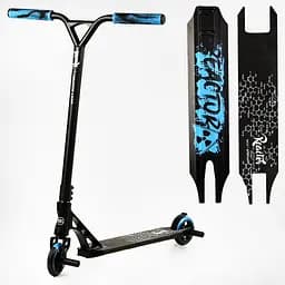 Самокат трюковий Best Scooter 55х85 см Чорно-блакитний 000231344 - мініатюра 7