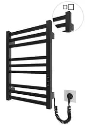 Электрический полотенцесушитель HF London 570x430 black matte 6.1.0100.06.BM, Черный матовый, универсальное (коннектор), Электронный