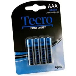 Батарейка Tecro Extra Energy Alkaline AAA/LR03 BL 4 шт (LR03-4B(EE))