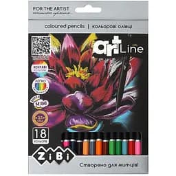 Карандаши цветные ZiBi Art Line 18 шт. (ZB.2433)
