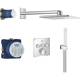 Душова система прихованого монтажу Grohe Grohtherm Cube 34804000, Хром