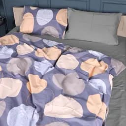 Комплект постільної білизни MisSon Сатин 22-1393 Modern Geometry 160 x 220 см сірий (2200010564648)