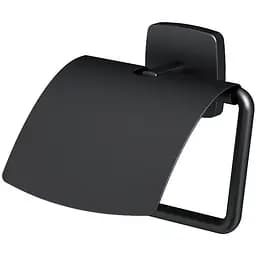 Тримач туалетного паперу з кришкою AM.PM Gem black A90341422 Чорний матовий