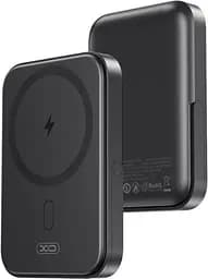 Зовнішній акумулятор магнітний XO PR242 5000mAh Magnetic wireless 15W з ніжкою підставкою U-shaped holder - мініатюра 4