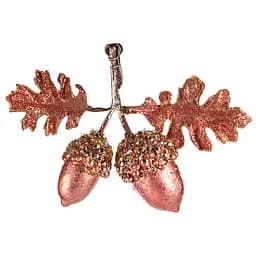 Елочное украшение Lefard Желудь 19х13 см персиковое (66-140)