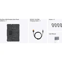 Портативна сонячна панель EcoFlow 45W Solar Panel (EFSOLAR45-TYPE-C) [120595] - мініатюра 6