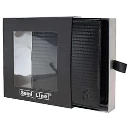 Портмоне чоловіче шкіряне Semi Line RFID Black (P8268-0) - мініатюра 3