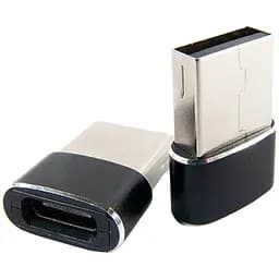 Перехідник Dengos ADP-021 USB Male - Type-C female Black