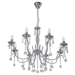 Люстра свеча Brille подвесная хрустальная E14 60W CH (BR-01313S/8)