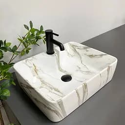 Умивальник VBI Forli marmo glossy накладний VBI-011105, Мармур