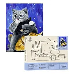 Набір для розпису по номерах "Три хвостика" 40*50 см, IDEA2-GX45761, ТМ "99IDEAS"