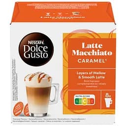 Уцінка. Кава в капсулах NESCAFE Dolce Gusto Latte Macchiato Caramel 16 шт. 145.6 г