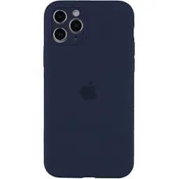 Чехол Silicone Case Full Camera Protective AA Apple iPhone 12 Pro Max 6.7" Темно-синий / Midnight blue