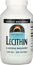 Лецитин Source Naturals Lecithin 1200 mg, 200 капсул