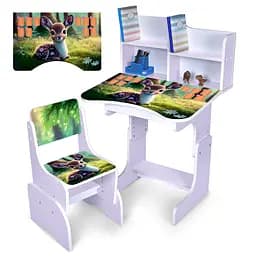 Парта со стульчиком, Олененок, таблица умножения, N2071-3-6