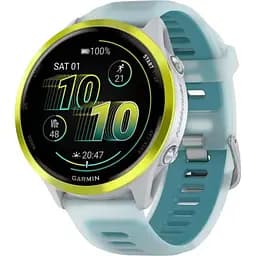 Смарт-часы Garmin Forerunner 570 47mm Amp Yellow Aluminum w. Translucent Whitestone/Turquoise Band 010-02971-01