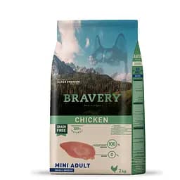 Сухой корм для собак малых пород с курицей Bravery Chicken Mini Adult 2 кг