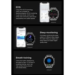 Чоловічий наручний розумний годинник Smart Ulpamate з GPS (Black) - мініатюра 8