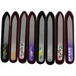 Пилочка для нігтів скляна з ручним розписом SPL, 95-1152, в асортименті