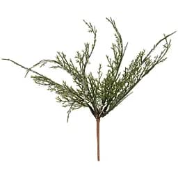 Гілочка декоративна Yes! Fun Туя з крижаними кристалами 23 см зелена (973961)