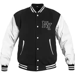 Куртка бомбер Mil-Tec NY Baseball - Black/White 10370002 розмір М
