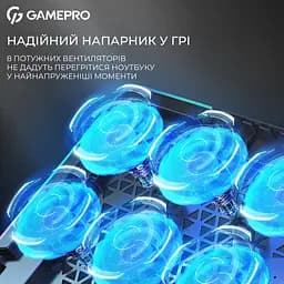 Підставка для ноутбука GamePro Black охолоджувальна (CP1040) - мініатюра 13