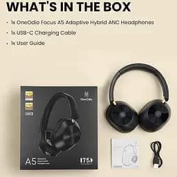 Гарнітура OneOdio A5, Bluetooth/ANC Black - мініатюра 7