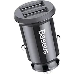 Автомобільний зарядний пристрій Baseus Grain 3.1A 2 USB CCALL-ML01 Вlack
