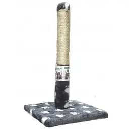 Дряпка Пухнастики стовпчик на підставці сіра з лапками (С-5)